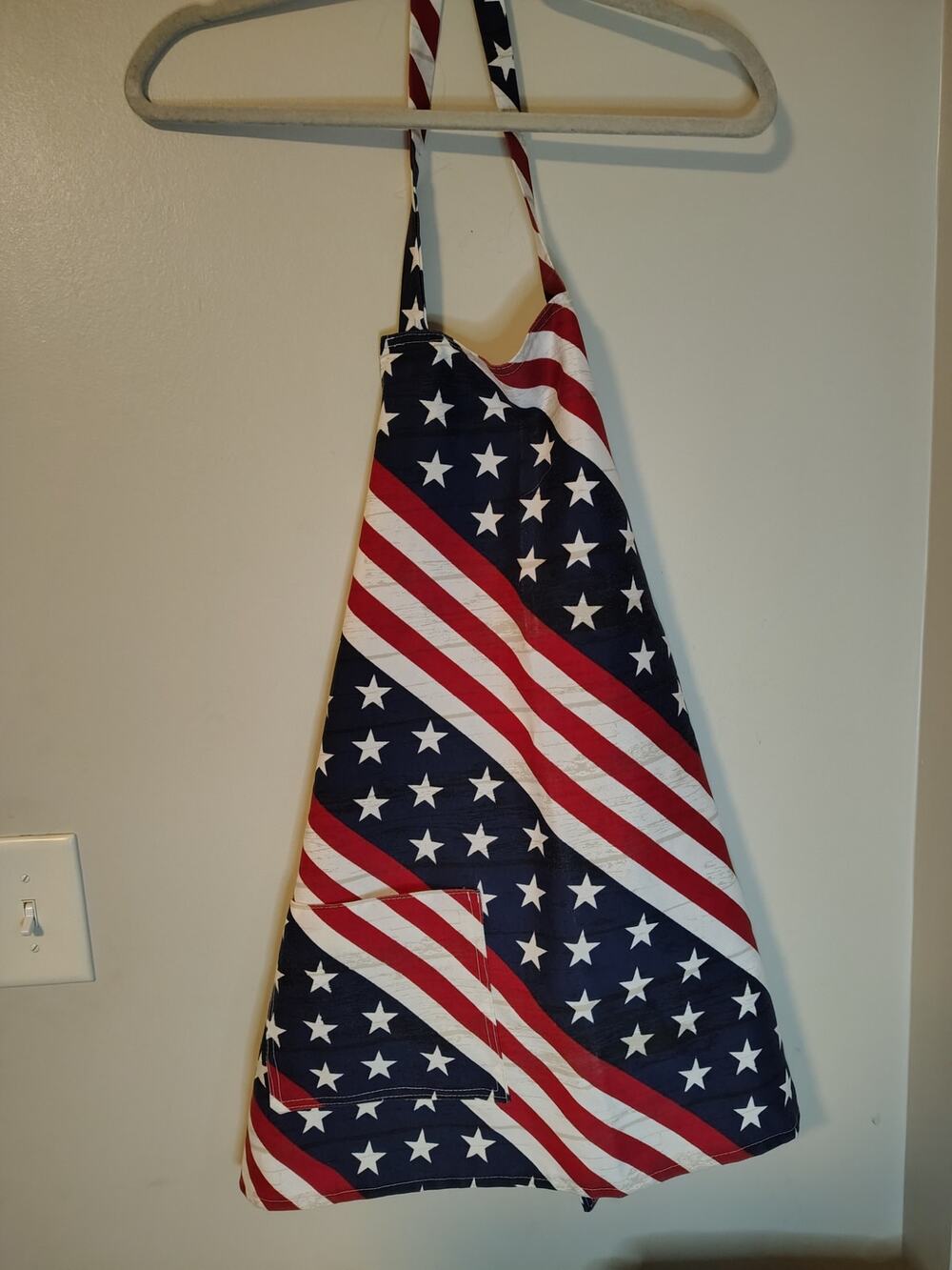 Vintage HOMEMADE APRON 4th of July Stars and Stripes Cookouts